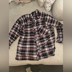 Wild Fable Multicolor Plaid Button Down Shirt